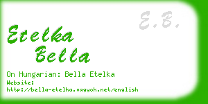 etelka bella business card